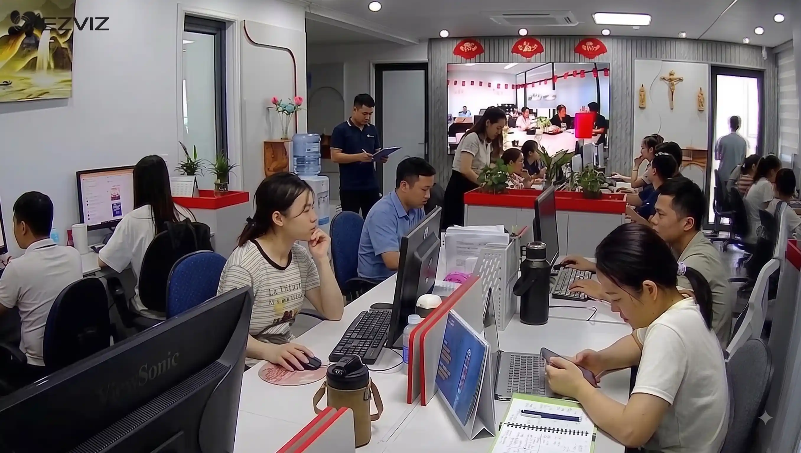 Amber Trans open-plan office with staff working at desks